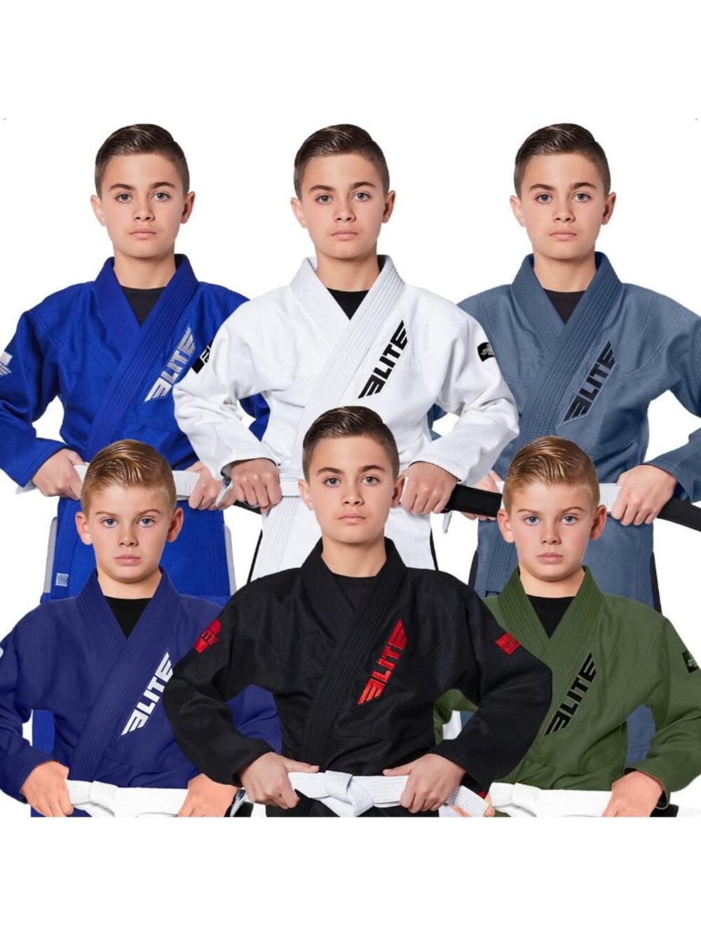 Ultra Light BJJ Gi for Kids - Preshrunk Fabric, Free Belt, Brazilian Jiu Jitsu